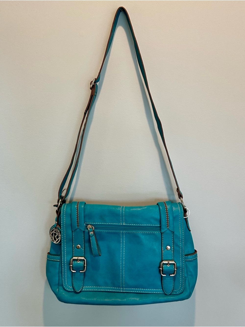 Relic by Fossil Teal/Turquoise shoulder/crossbody bag